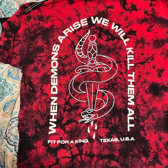Fit For A King tie dyed t-shirt - Picture 2 of 3